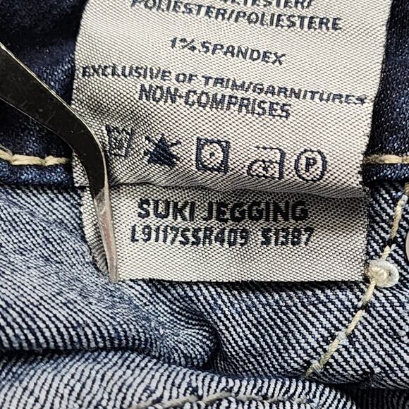 Silver Jeans Womens W36/L31 Blue Dark Wash Suki Jegging Low Rise Straight Leg - Picture 9 of 14
